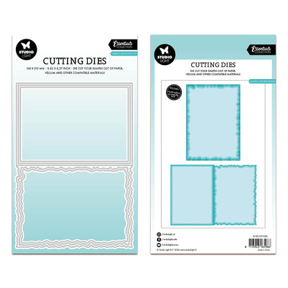 Studio Light Cutting Die Torn Edge Cardshape rectangle Essentials