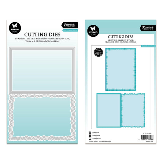 Studio Light Cutting Die Torn Edge Cardshape rectangle Essentials