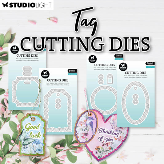 Studio Light Cutting Die Torn Edge Tag Bundle
