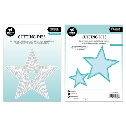 Studio Light Cutting Die Torn Edge Star shape Essentials