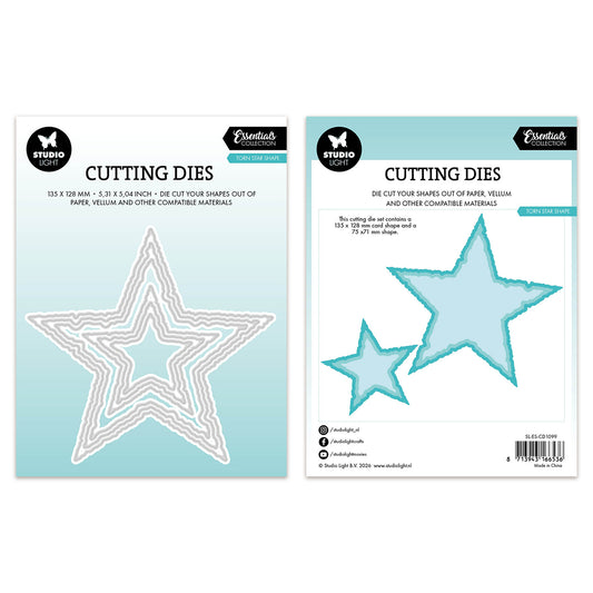 Studio Light Cutting Die Torn Edge Star shape Essentials