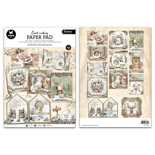 Studio Light Essentials Card making pad Winter Woodland
