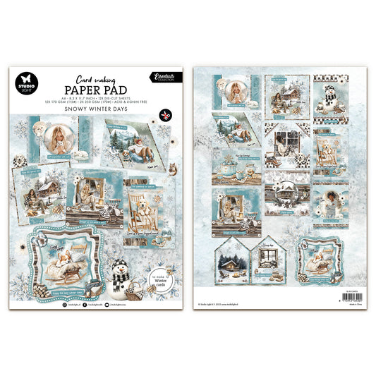 Studio Light Essentials Card making pad Snowy Winter Days