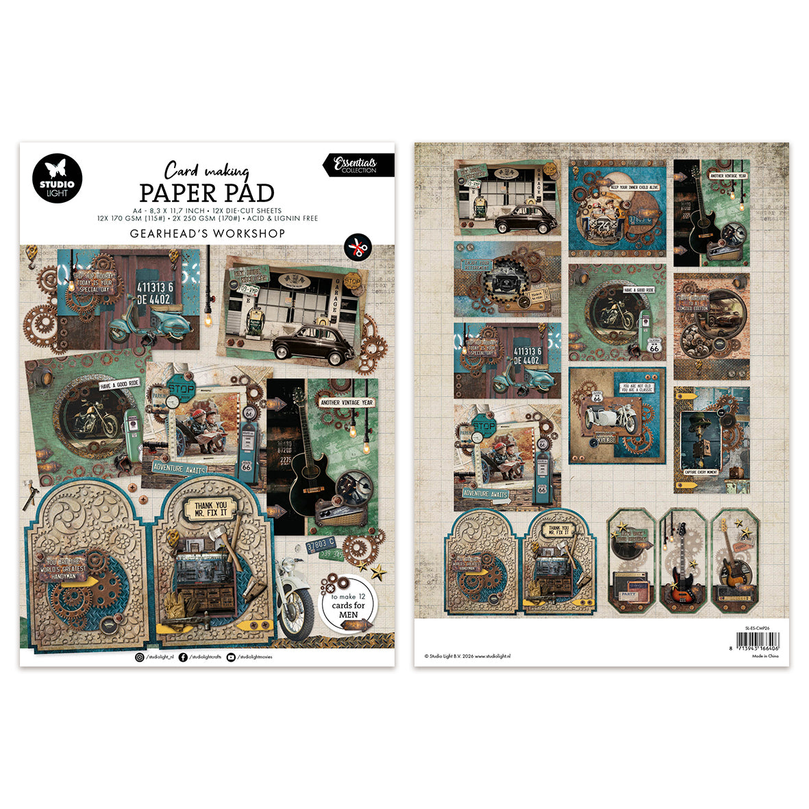Studio Light Cardmaking Pad Gearhead workshop Essentials
