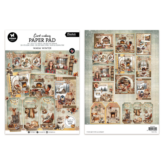Studio Light Card Making Pad Warm Winter Essentials