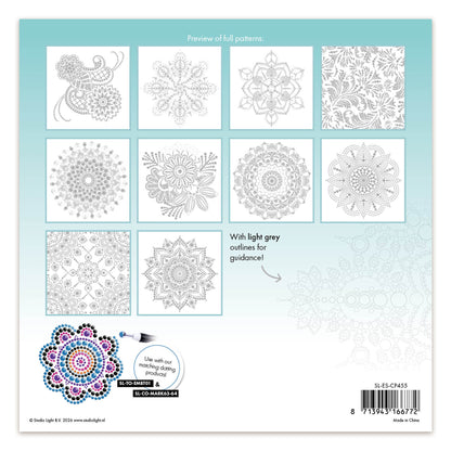 Studio Light Colouring pages Dot mandalas & patterns Essentials 203x203x5mm 20 Sheets
