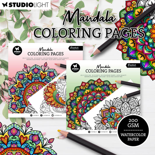 Studio Light Mandala Colouring Pages Bundle