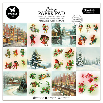 Studio Light Essentials Collage Paper Pad Vintage Christmas
