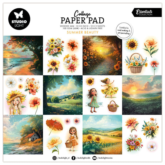 Studio Light Essentials Collage Paper Pad Summer Beauty