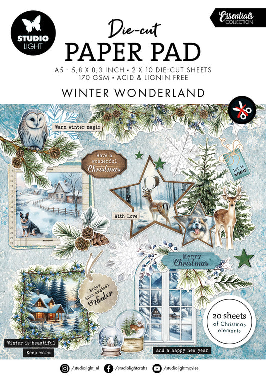 Studio Light Winter Wonderland Die-cut Paper Pad