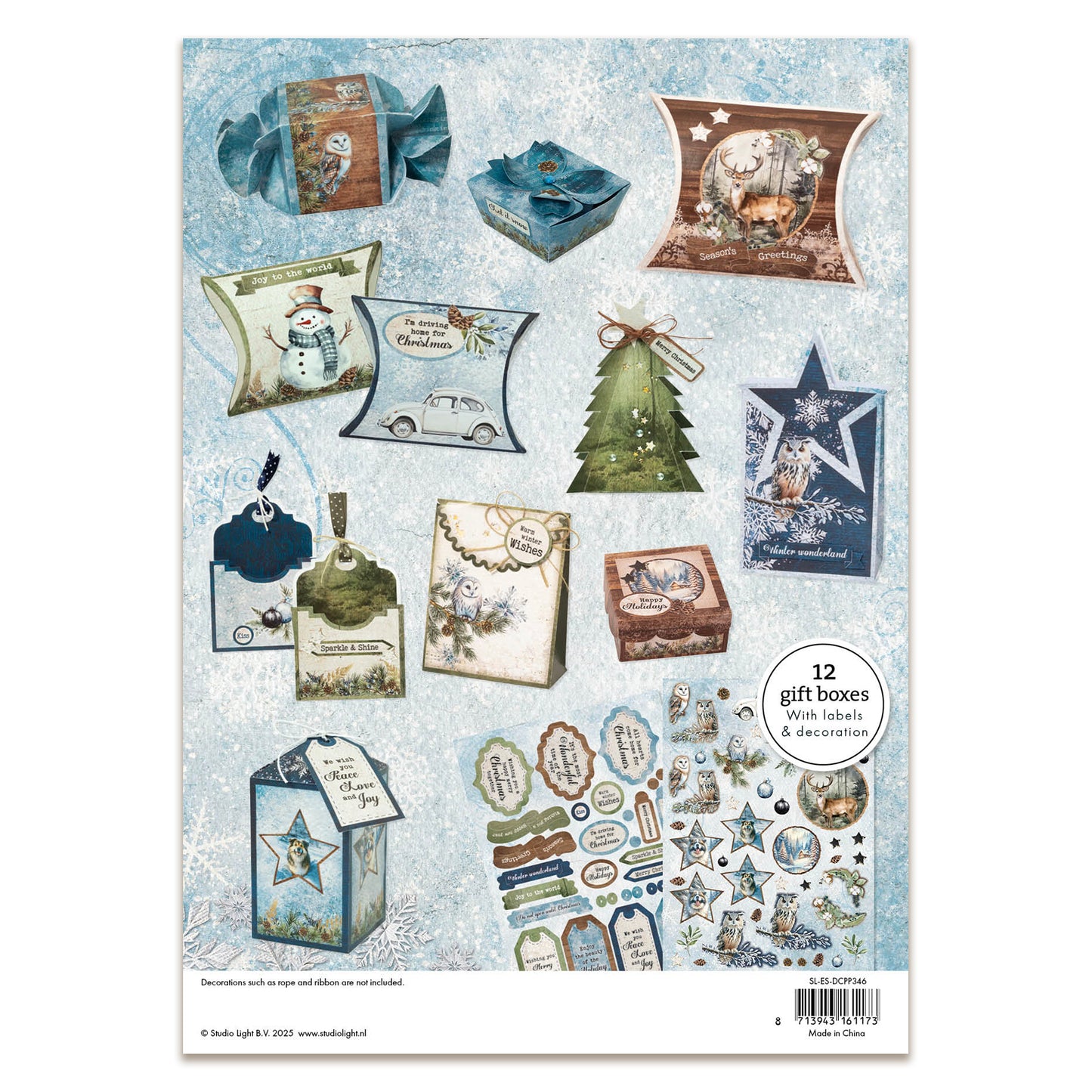 Studio Light Essentials DIY Giftboxes Winter Wonderland