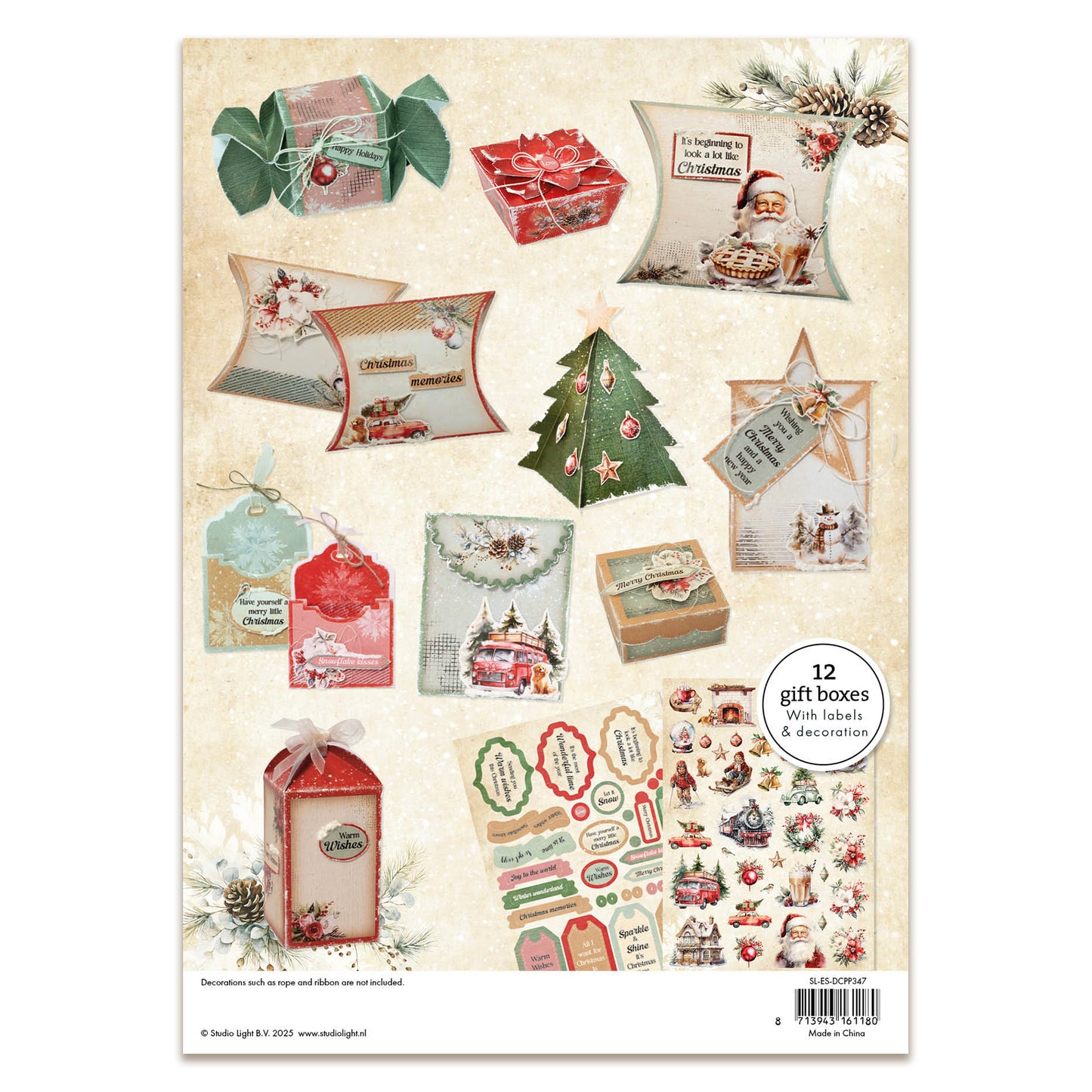 Studio Light Essentials DIY Giftboxes Christmas Gifts