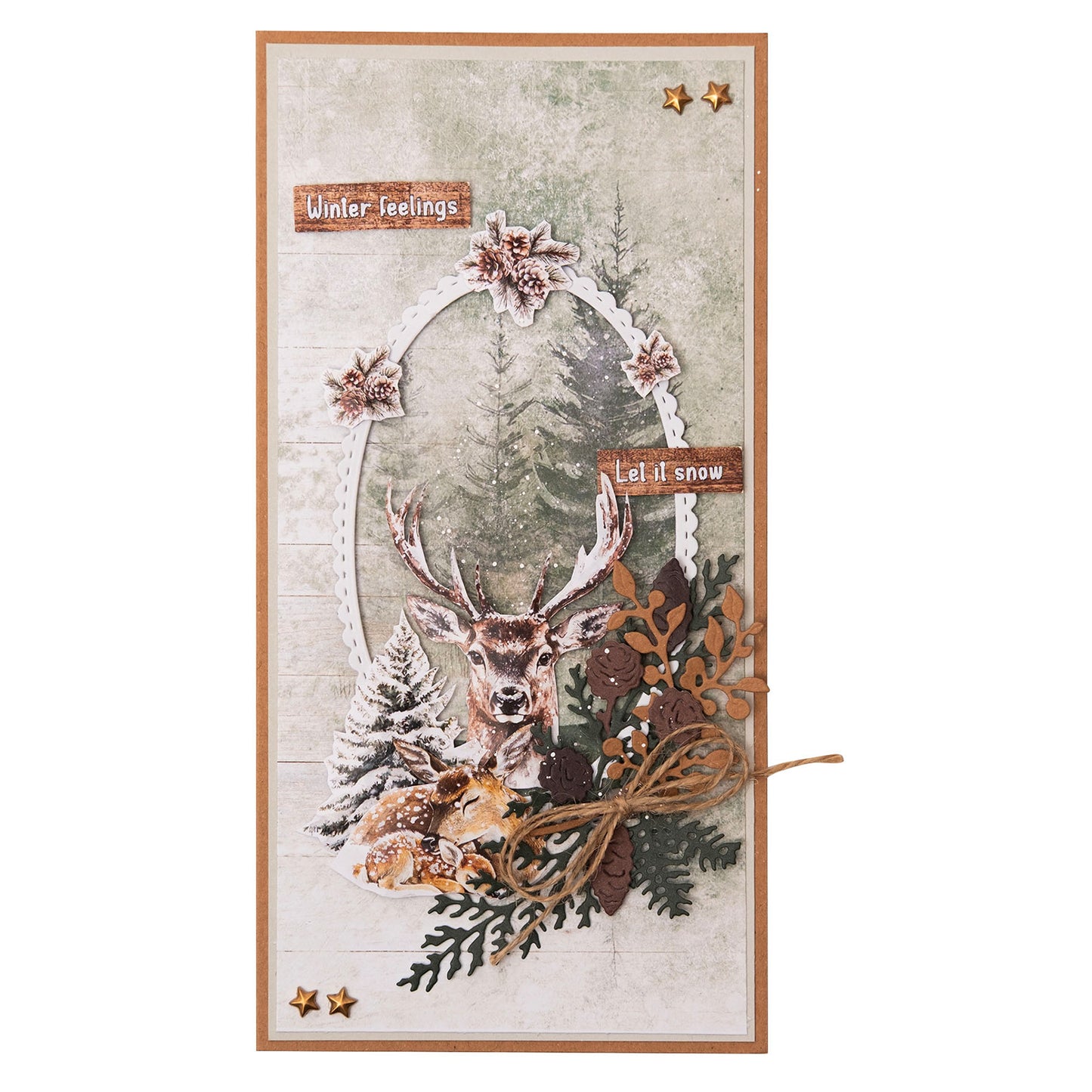 Studio Light Essentials Die-cut Designer Paper Pad Winter Woodland