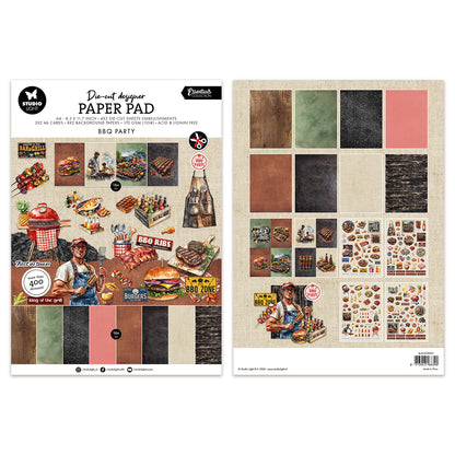 Studio Light Die-cut Paper Pad BBQ Party Essentials