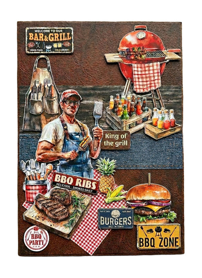 Studio Light Die-cut Paper Pad BBQ Party Essentials