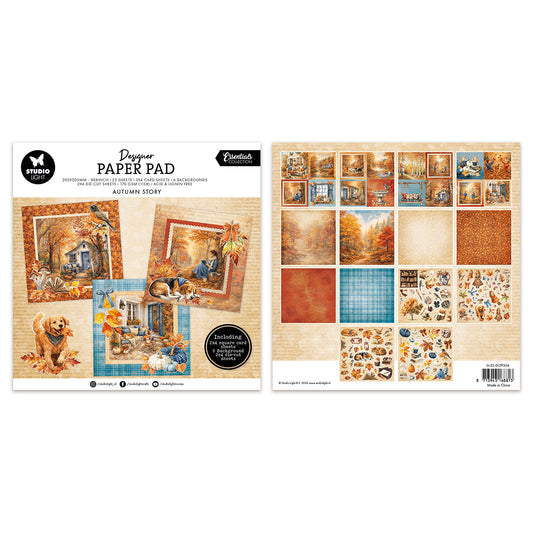 Studio Light Mixed Paper Pad Autumn story Essentials