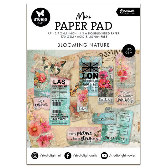 Studio Light Essentials Blooming Nature A7 Mini Paper Pad