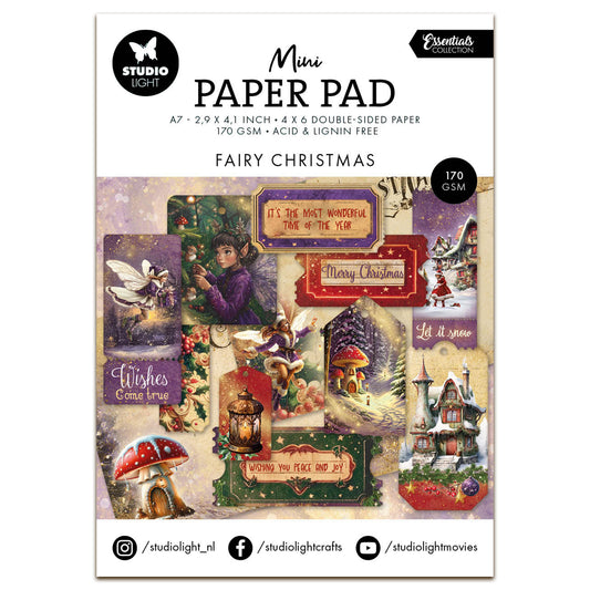 Studio Light Essentials Mini Paper Pad Fairy Christmas