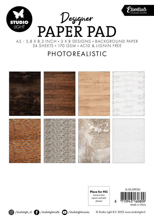 Studio Light Designer Paper Pad Photorealistic Essentials