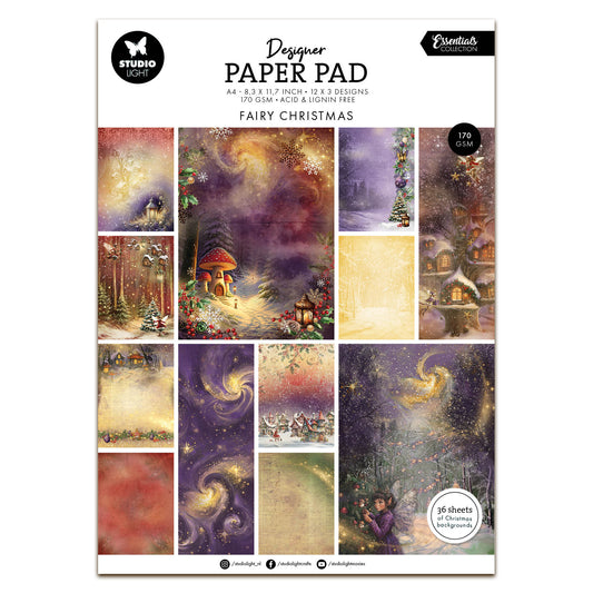 Studio Light Essentials Designer Paper Pad Fairy Christmas