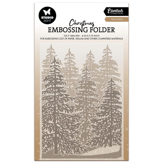 Studio Light Essentials Embossing Folder Forest Background