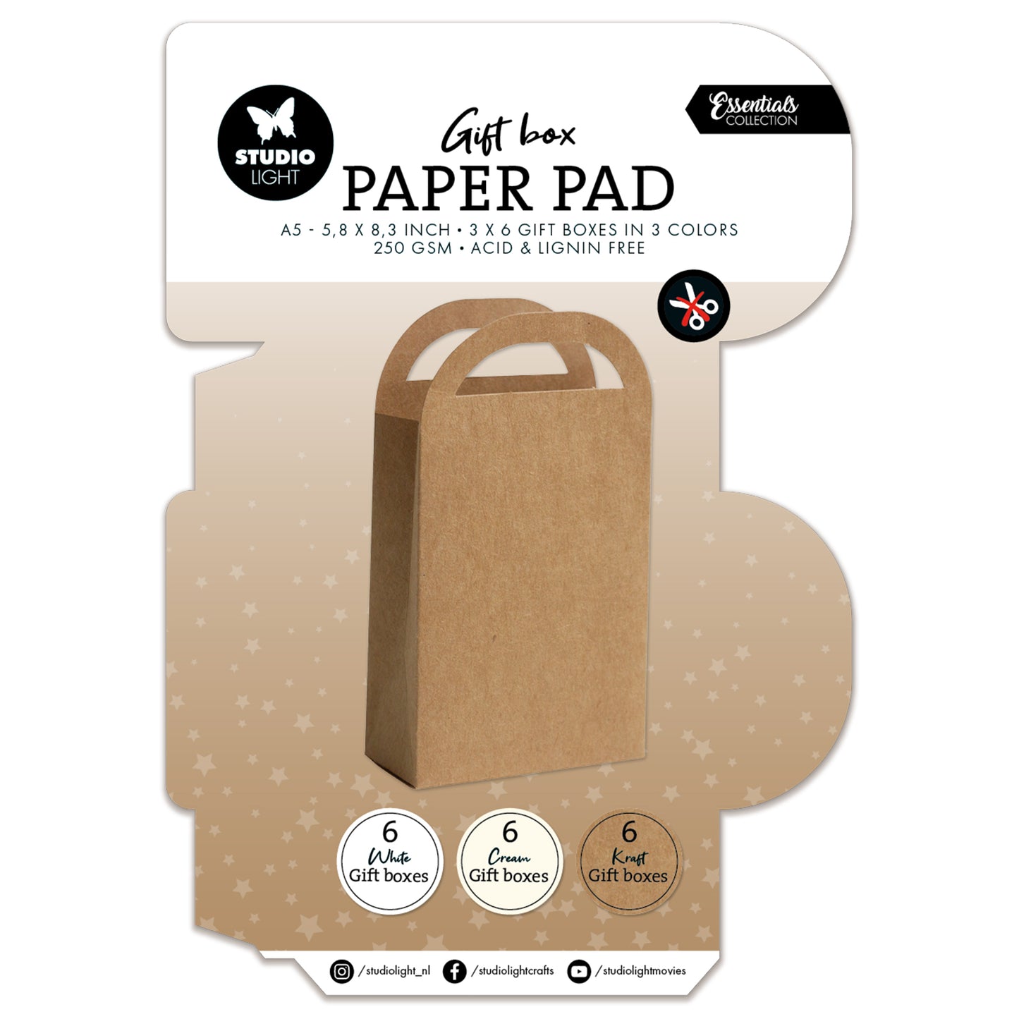 Studio Light Essentials Giftbox Paper Pad Giftbag