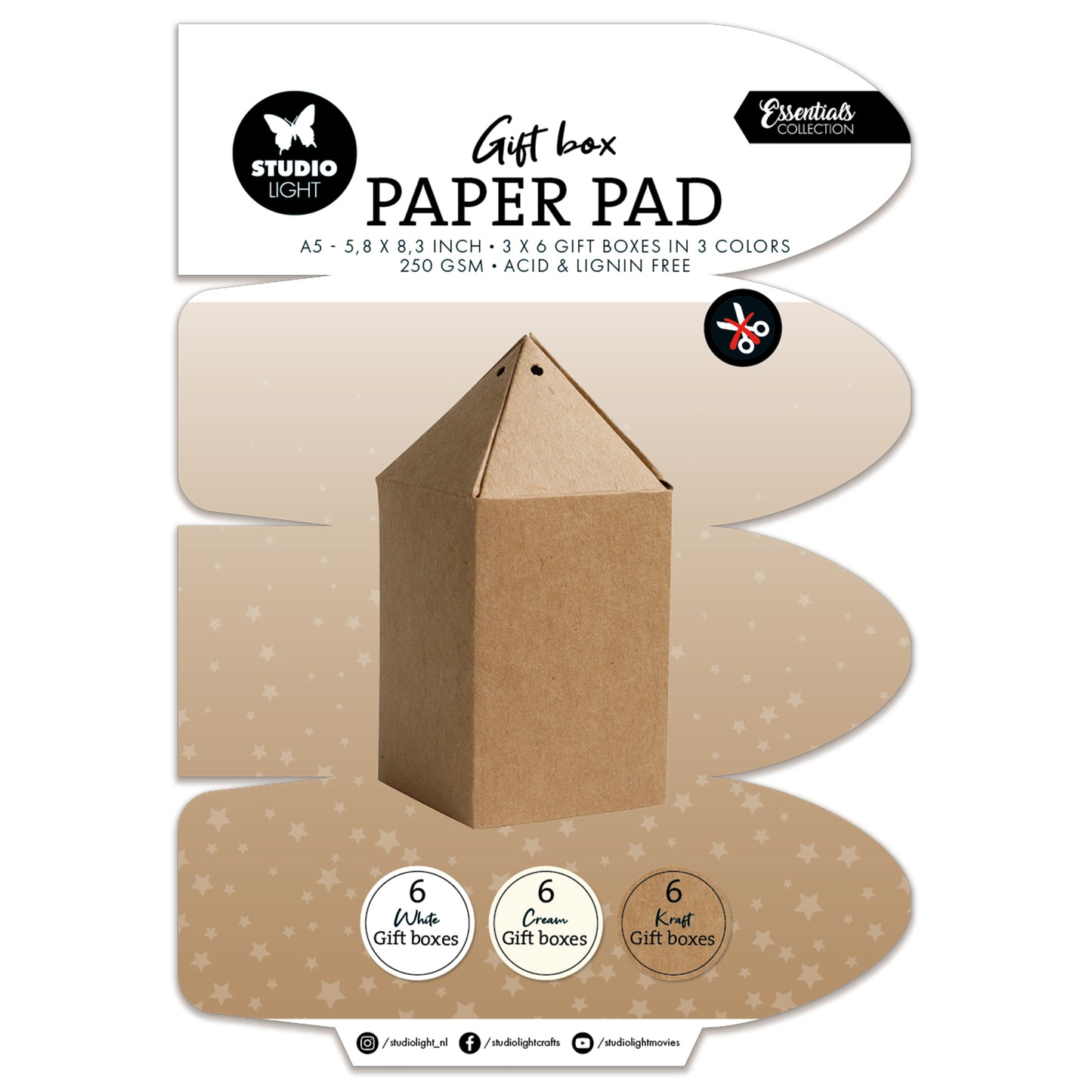 Studio Light Essentials Giftbox Paper Pad Giftbox