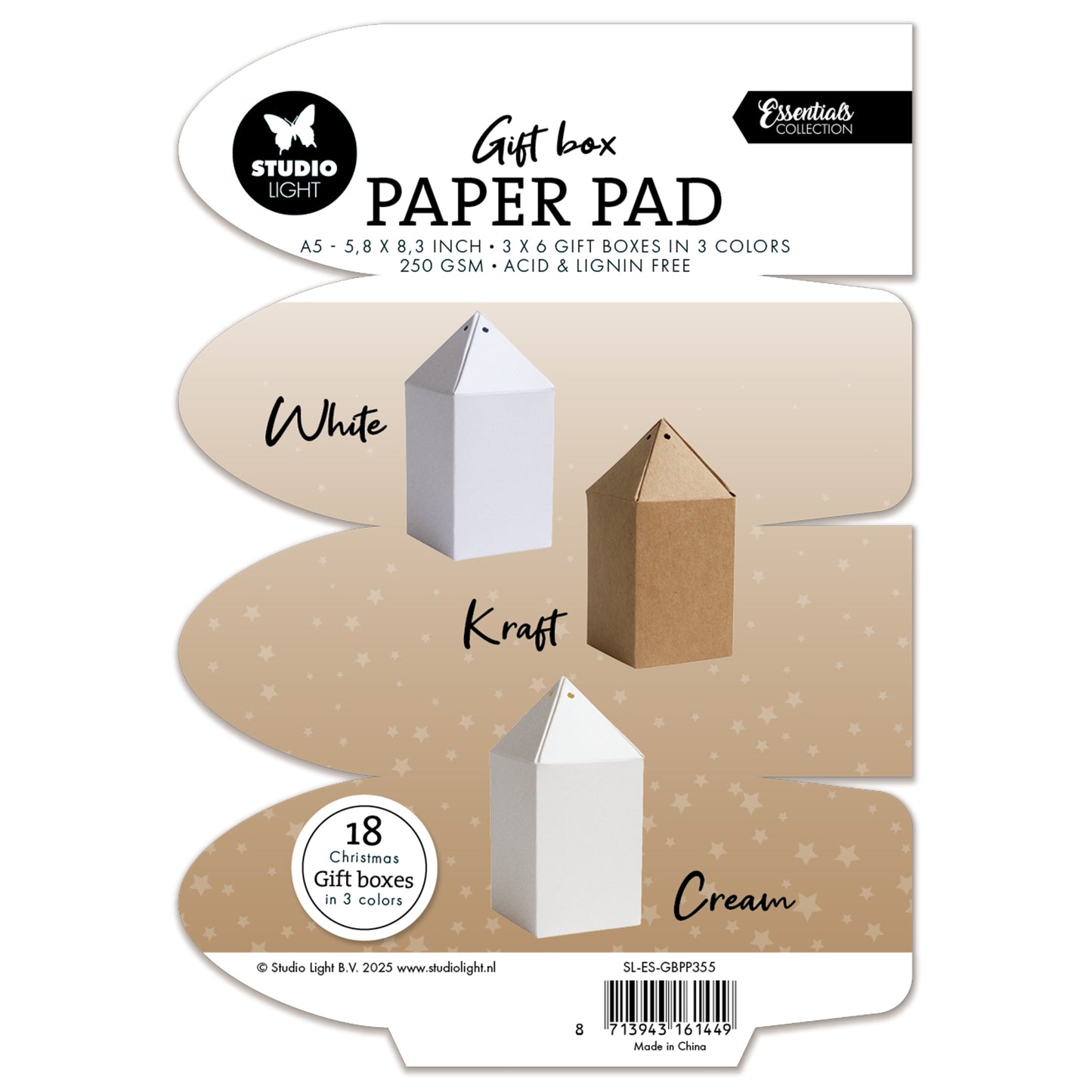 Studio Light Essentials Giftbox Paper Pad Giftbox