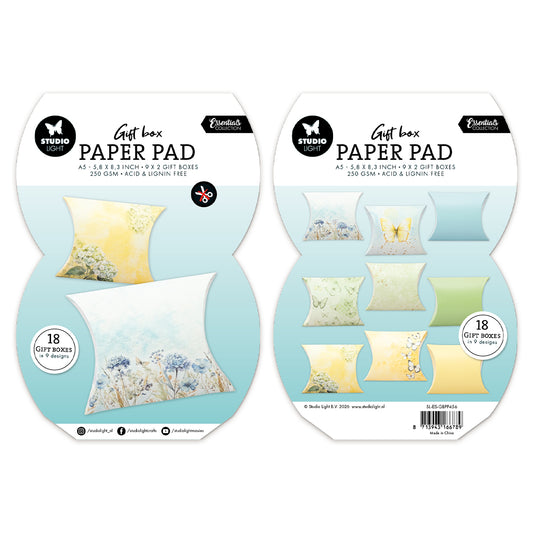 Studio Light Giftbox Paper Pad Pillowbox 18 Sheets