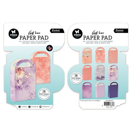 Studio Light Giftbox Paper Pad Giftbag 18 Sheets
