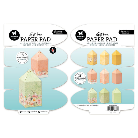 Studio Light Giftbox Paper Pad Candybox 18 Sheets
