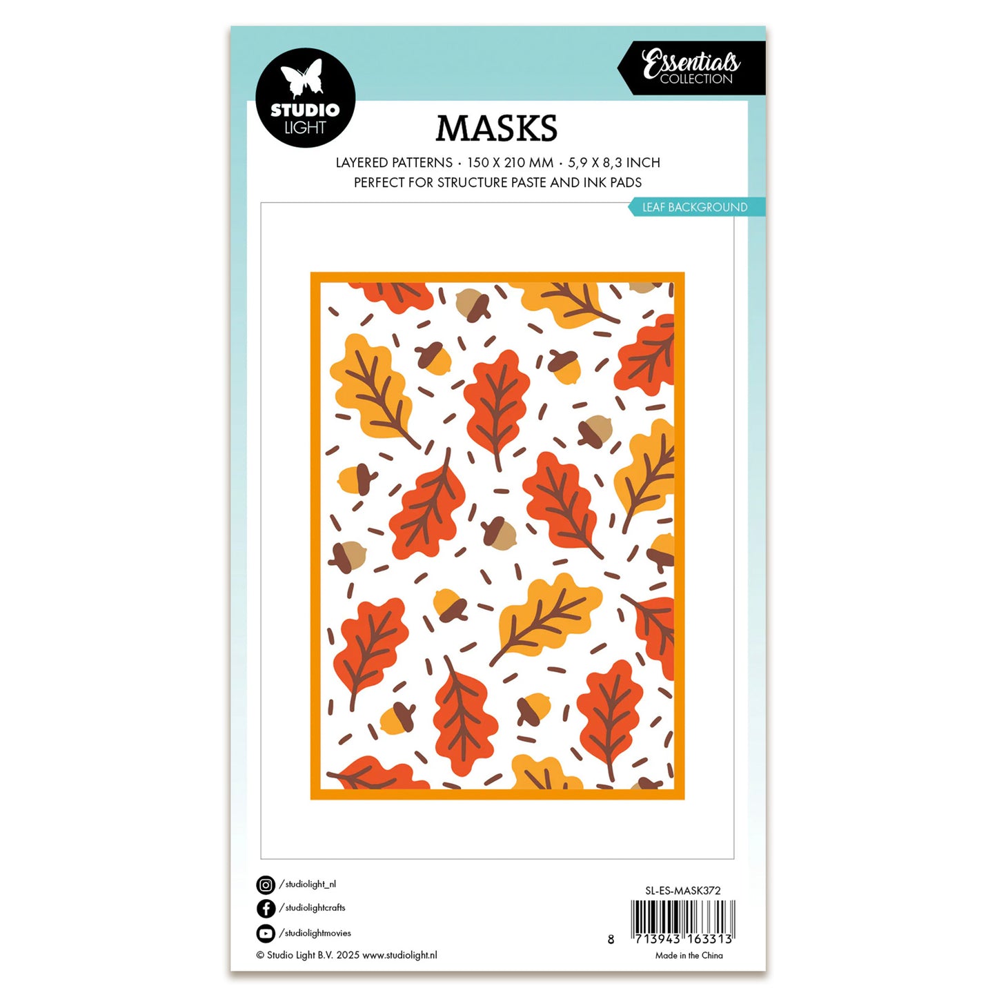 Studio Light Essentials Mask - Leaf Background