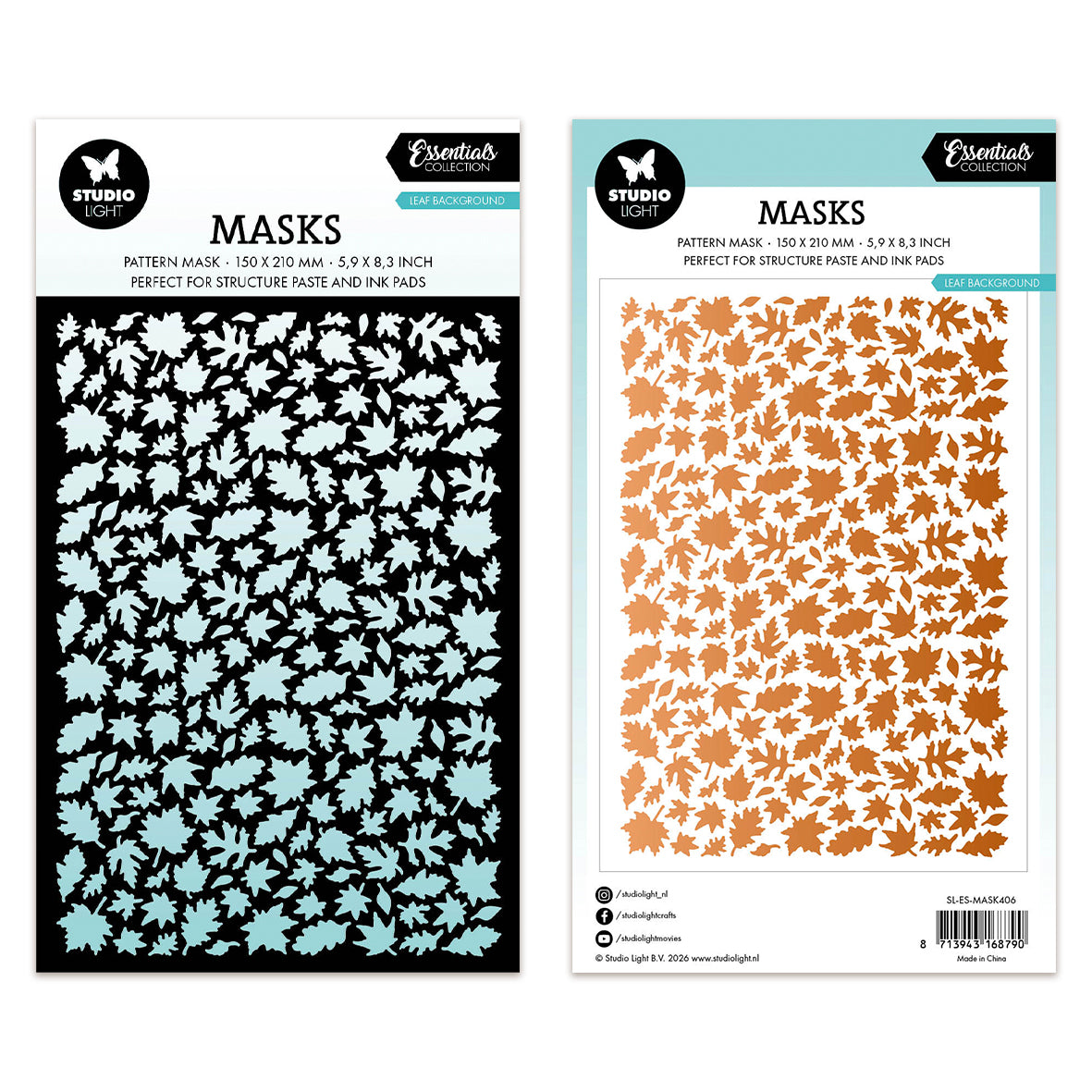 Studio Light Mask Leaves background Essentials
