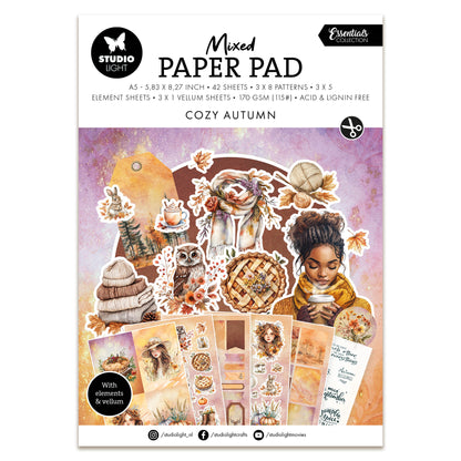Studio Light Essentials Mixed Paper Pad - Cozy Autumn