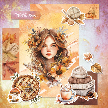 Studio Light Essentials Mixed Paper Pad - Cozy Autumn