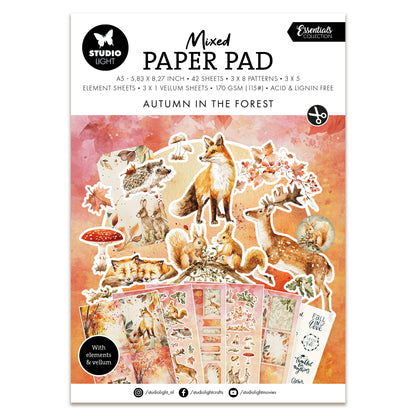 Studio Light Essentials Mixed Paper Pad - Autumn in the Forest