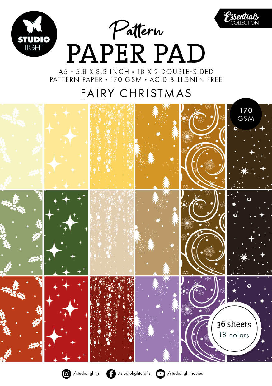 Studio Light Essentials Fairy Christmas Paper Pad Bundle