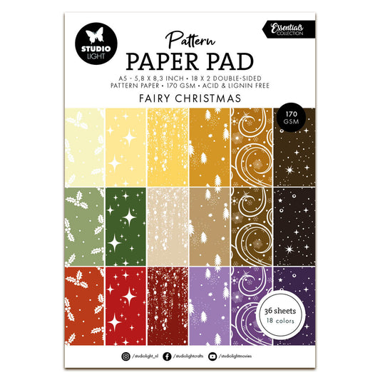 Studio Light Essentials Pattern Paper Pad Fairy Christmas
