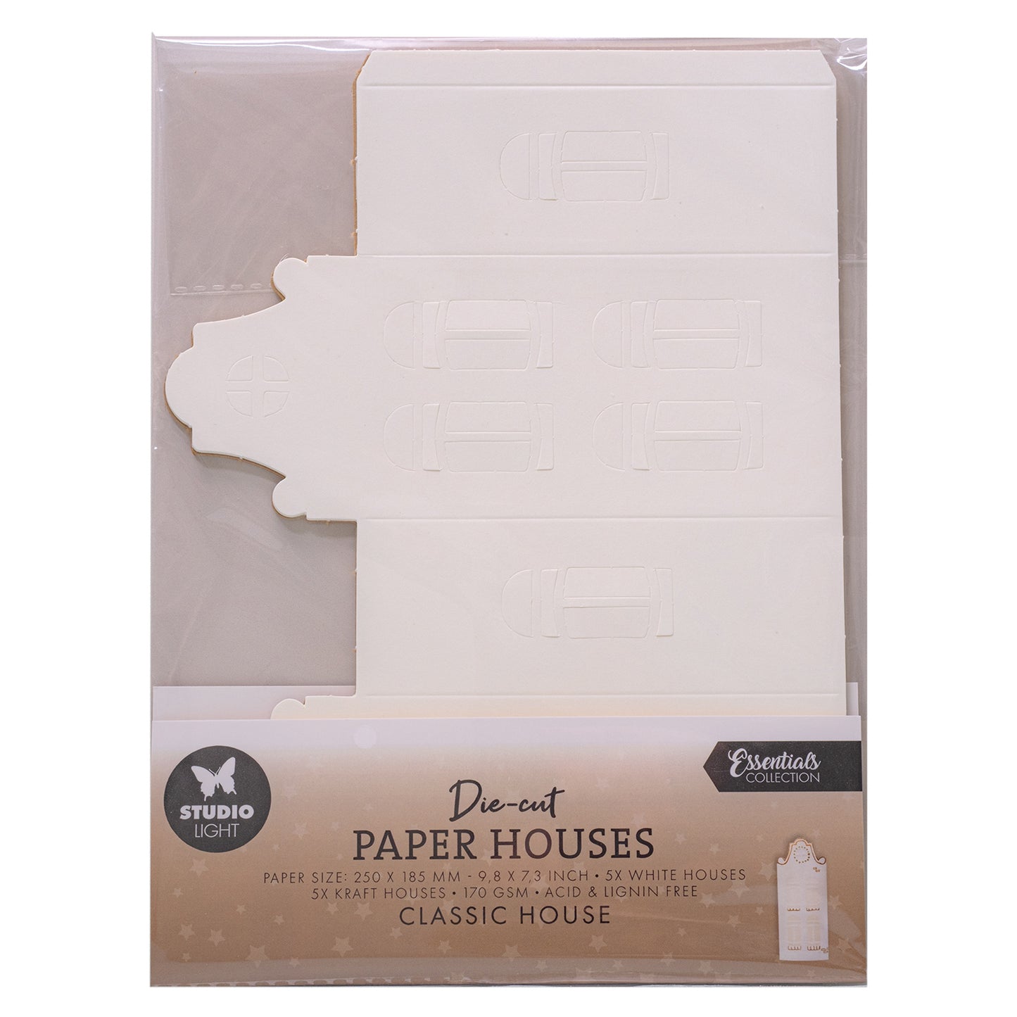 Studio Light Essentials Die-cut Paper Houses Classic House