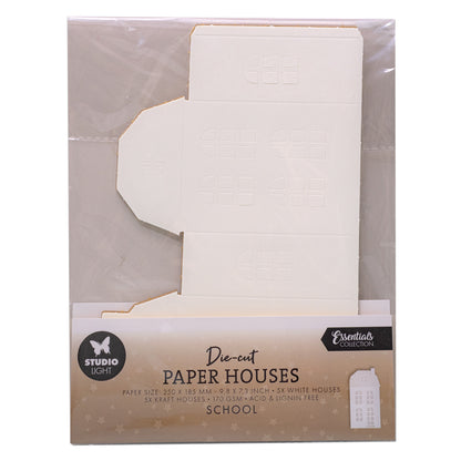 Studio Light Essentials Die-cut Paper Houses School