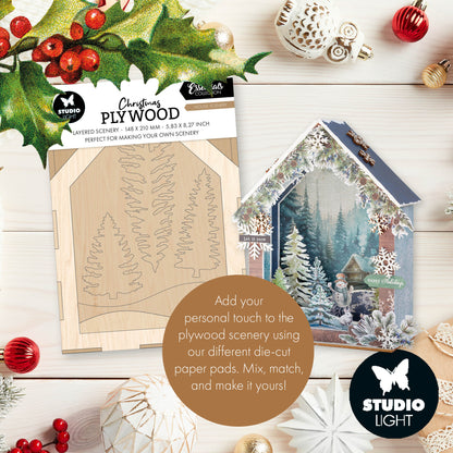 Studio Light Essentials Plywood House Scenery