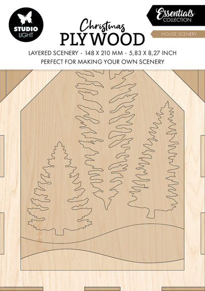 Studio Light Essentials Plywood House Scenery
