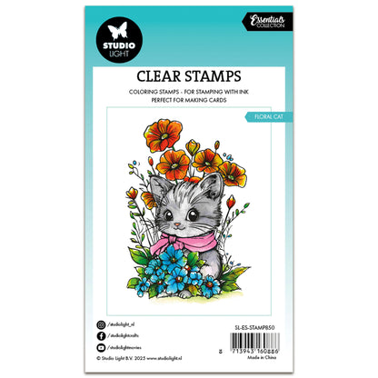 Studio Light Essentials Clear Stamp Floral Cat