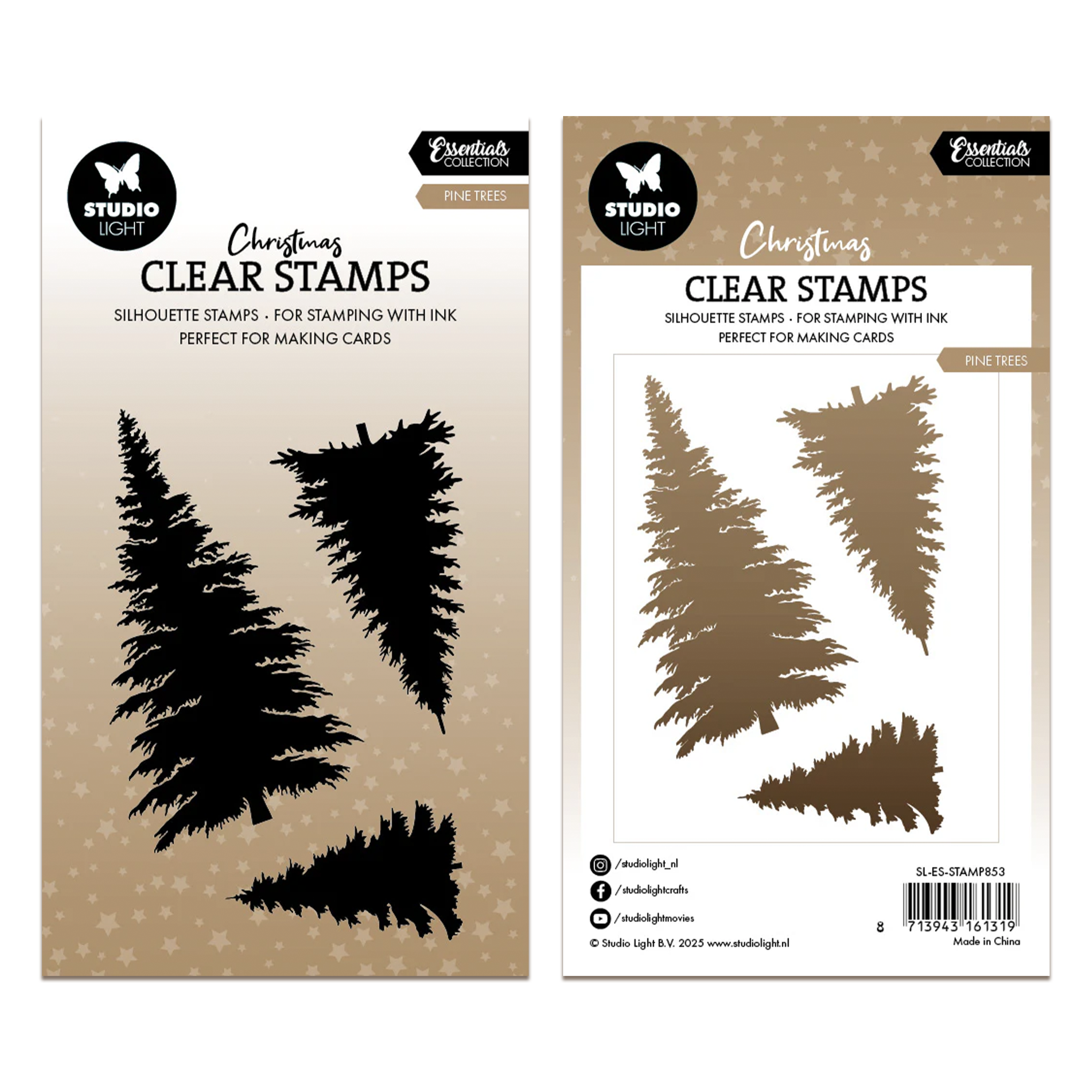 Studio Light Essentials Clear Stamp Pine Trees Essentials – AALL & Create