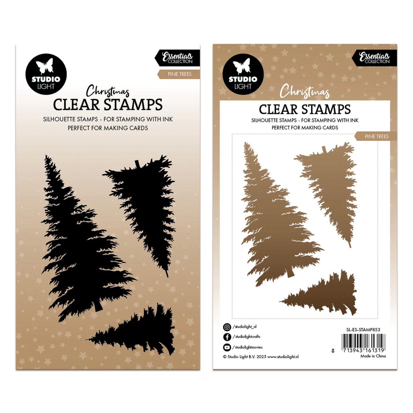 Studio Light Essentials Clear Stamp Pine Trees Essentials
