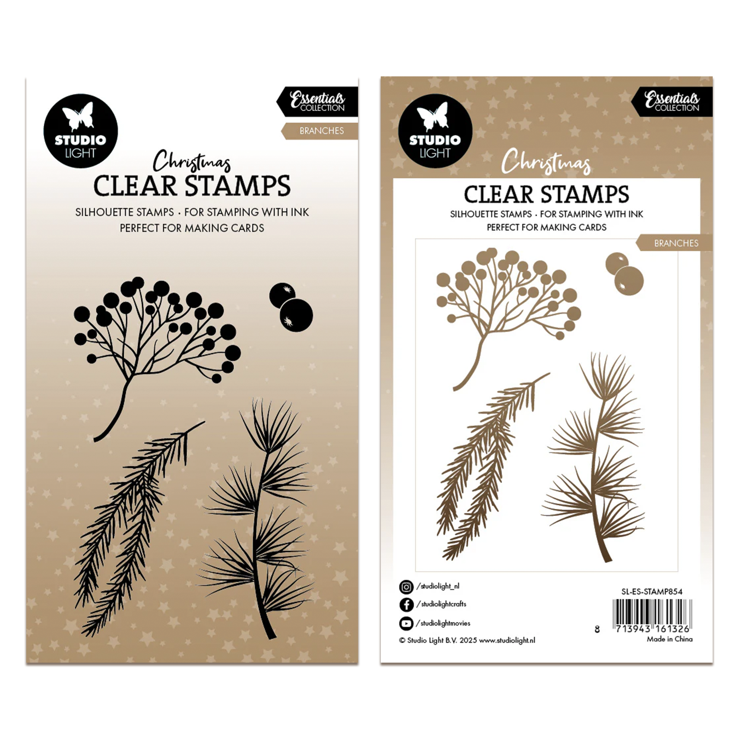 Create Design Essentials Stamp Studio Light Essentials Clear Stamp Branches – AALL & Create