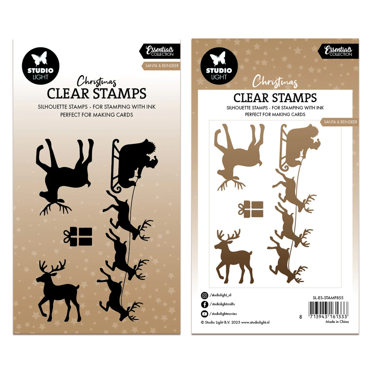 Studio Light Essentials Clear Stamp Santa & Rendeer