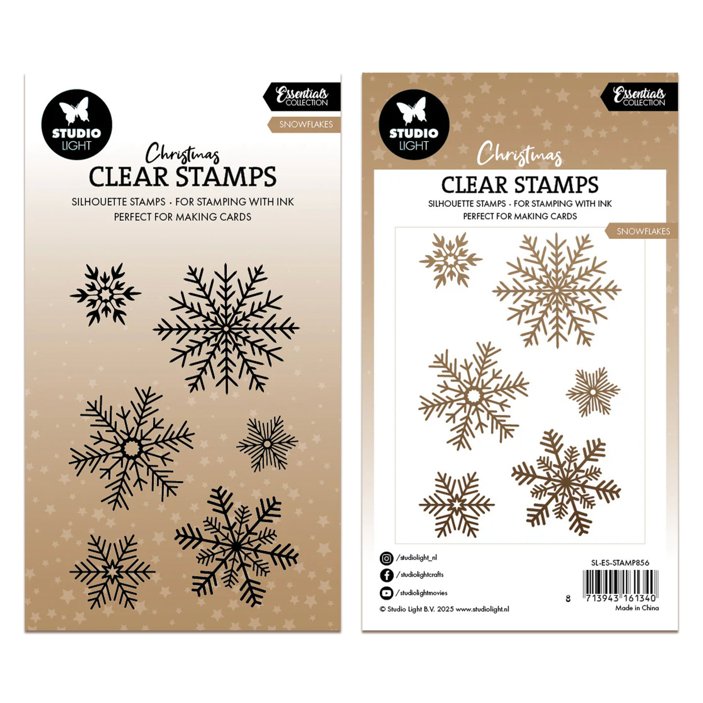 Studio Light Essentials Clear Stamp Snowflakes