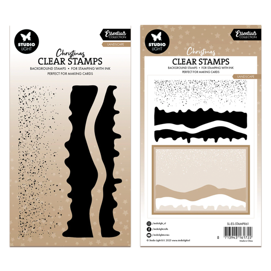 Studio Light Essentials Clear Stamp Snow Landscape