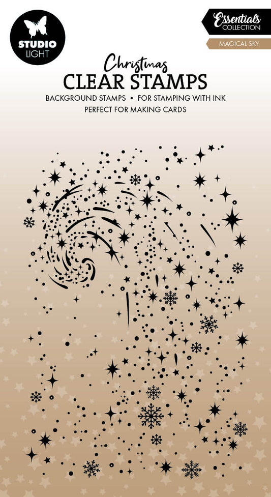 Studio Light Essentials Clear Stamp Snow Swirl Background